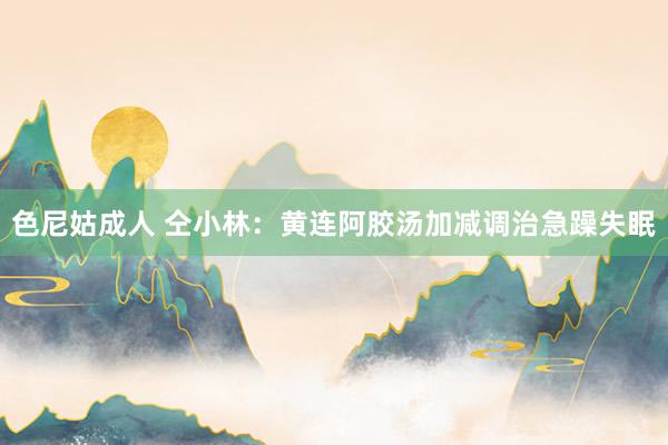 色尼姑成人 仝小林：黄连阿胶汤加减调治急躁失眠